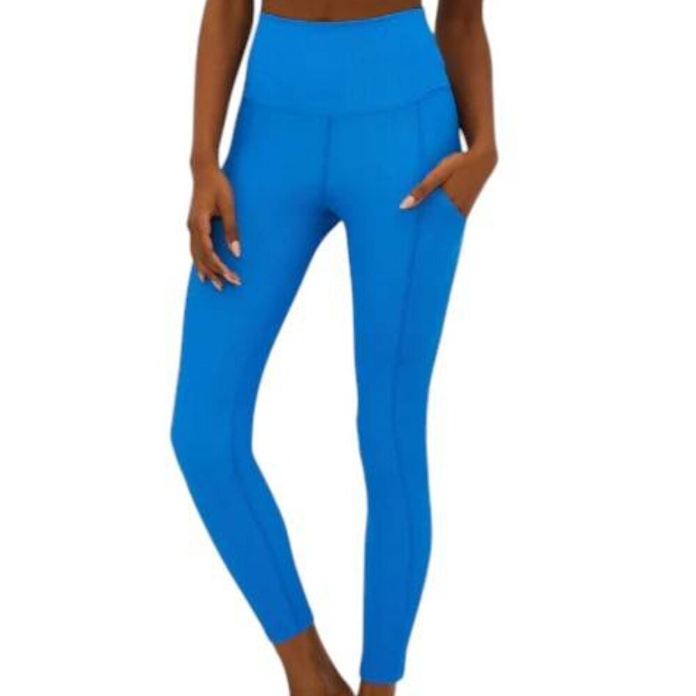 NEW BEACH RIOT Womens Mackenzie Summer Leggings Blue Size S